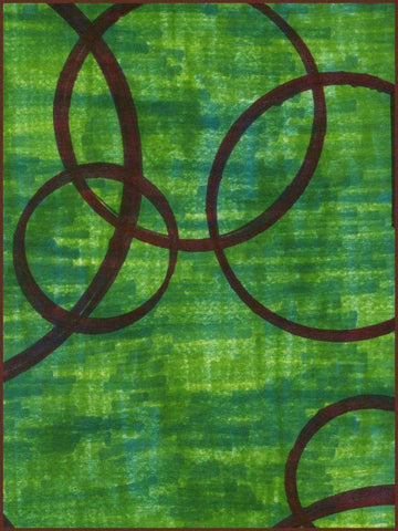 Crimson Trace II White Modern Wood Framed Art Print with Double Matting by McMullen, Charles