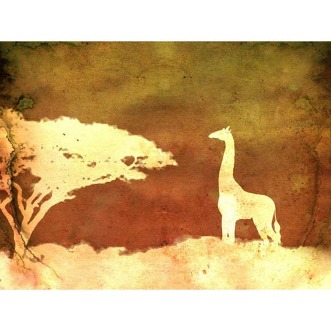 Safari Sunrise IV Black Modern Wood Framed Art Print by Ilosky, Pam