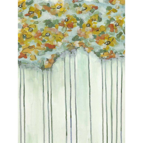 Lisas Garden I White Modern Wood Framed Art Print by McMullen, Charles