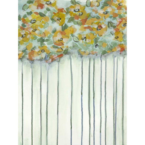 Lisas Garden II Black Modern Wood Framed Art Print by McMullen, Charles
