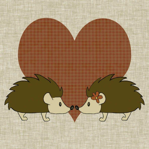 You and Me III White Modern Wood Framed Art Print by Ilosky, Pam