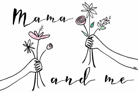 Got It From My Mama Collection A Black Ornate Wood Framed Art Print with Double Matting by Sizemore, Natalie