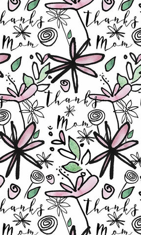 Got It From My Mama Collection E White Modern Wood Framed Art Print with Double Matting by Sizemore, Natalie