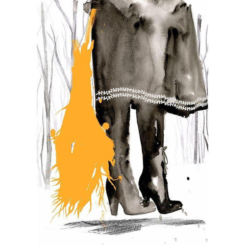 Witchy Mischief Collection B Black Modern Wood Framed Art Print by Parker, Jennifer Paxton