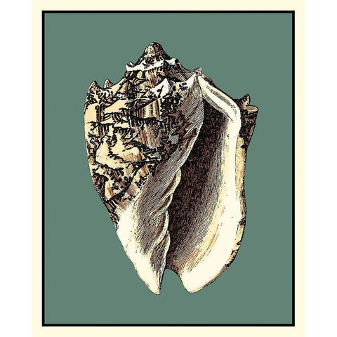 Oceans Treasure I Gold Ornate Wood Framed Art Print with Double Matting by Vision Studio