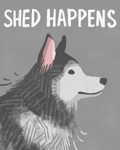 Shed Happens Black Ornate Wood Framed Art Print with Double Matting by Inner Circle