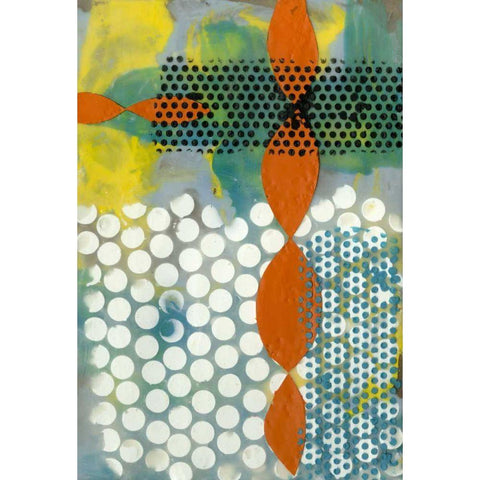 Translucent Abstraction II Black Modern Wood Framed Art Print with Double Matting by Goldberger, Jennifer