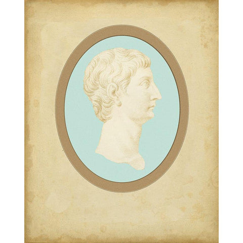 Spa Cameo I Black Modern Wood Framed Art Print by Bartolozzi, F.