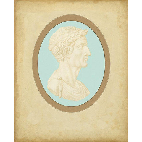 Spa Cameo III Black Modern Wood Framed Art Print by Bartolozzi, F.