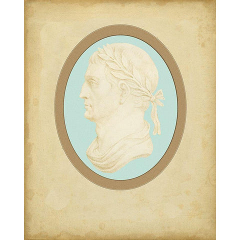 Spa Cameo IV Black Modern Wood Framed Art Print by Bartolozzi, F.