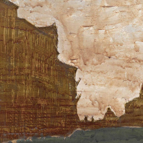 Venetian Holiday I Black Modern Wood Framed Art Print with Double Matting by Ludwig, Alicia