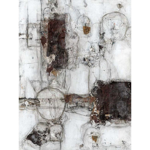 Metaphysical I Black Modern Wood Framed Art Print by Crawford, Beverly