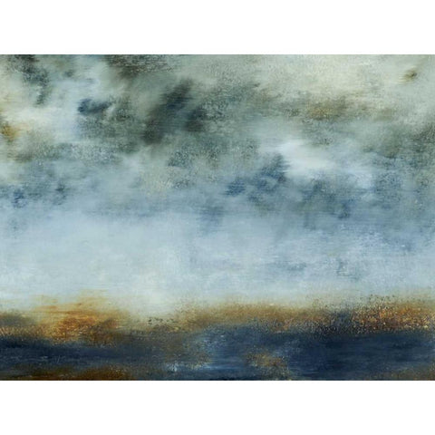 Water I Black Modern Wood Framed Art Print by Gorden, Sharon