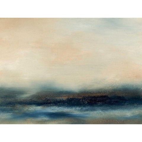 Water II Gold Ornate Wood Framed Art Print with Double Matting by Gorden, Sharon