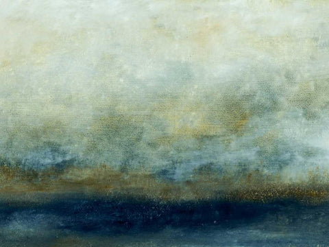 Water III Black Ornate Wood Framed Art Print with Double Matting by Gorden, Sharon