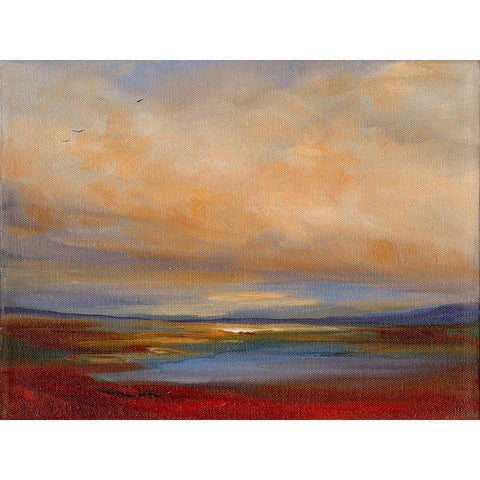 Southern Light Black Modern Wood Framed Art Print by Finch, Sheila