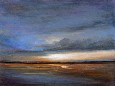 Salt Flats White Modern Wood Framed Art Print with Double Matting by Finch, Sheila