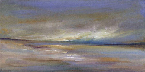 Sea Breeze White Modern Wood Framed Art Print with Double Matting by Finch, Sheila