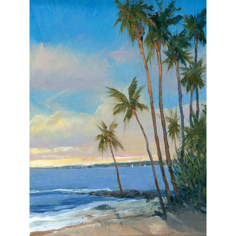 Tropical Breeze I Gold Ornate Wood Framed Art Print with Double Matting by OToole, Tim