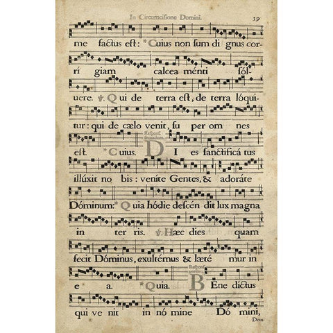 Vellum Songbook I Black Modern Wood Framed Art Print with Double Matting by Unknown