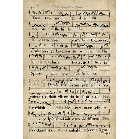 Vellum Songbook II Black Modern Wood Framed Art Print with Double Matting by Unknown