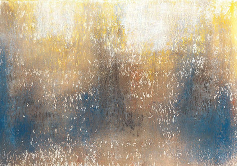 Woods Edge I White Modern Wood Framed Art Print with Double Matting by Johnson, Jason