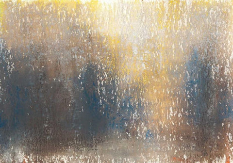 Woods Edge II White Modern Wood Framed Art Print with Double Matting by Johnson, Jason