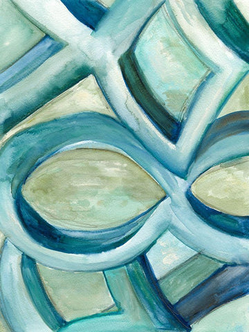 Infinite Angle I Black Ornate Wood Framed Art Print with Double Matting by Choate, Lisa