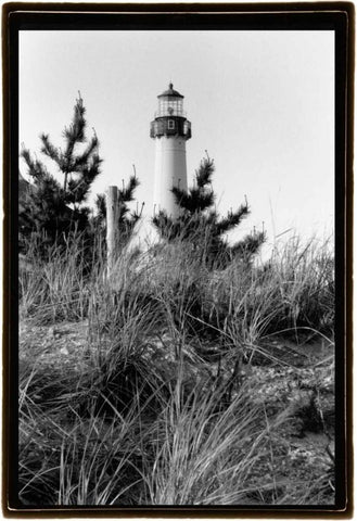 Cape May Afternoon I White Modern Wood Framed Art Print with Double Matting by DeNardo, Laura