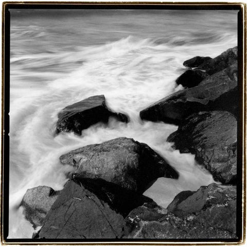 Incoming Tide I Black Modern Wood Framed Art Print by DeNardo, Laura