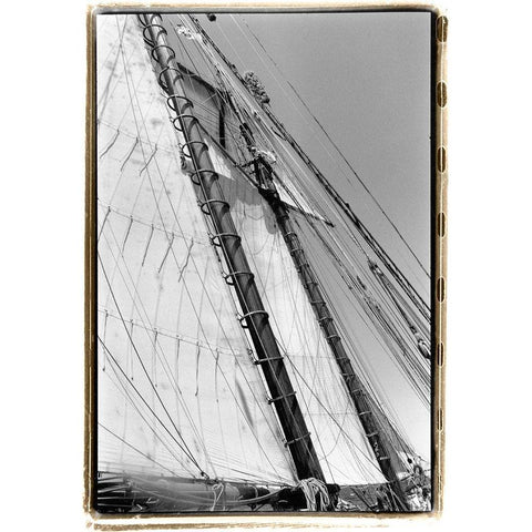 Set Sail I Gold Ornate Wood Framed Art Print with Double Matting by DeNardo, Laura