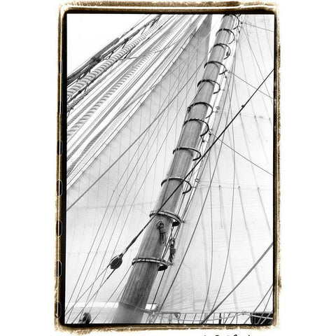 Set Sail VI Black Modern Wood Framed Art Print by DeNardo, Laura