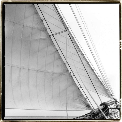 Under Sail I Black Modern Wood Framed Art Print by DeNardo, Laura