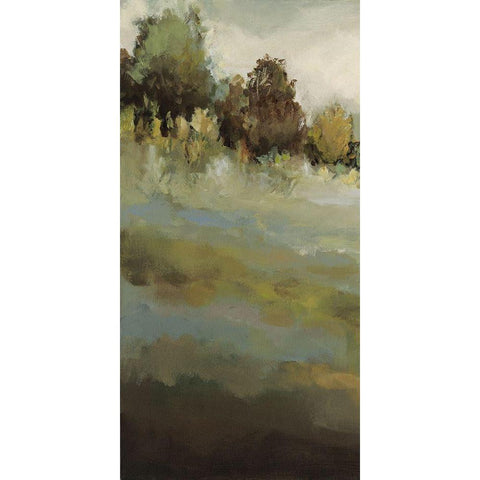 The Trail of Her Heart I Black Modern Wood Framed Art Print with Double Matting by Long, Christina