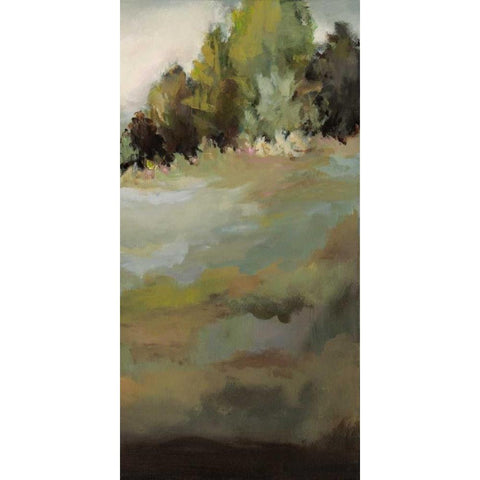 The Trail of Her Heart II Black Modern Wood Framed Art Print by Long, Christina