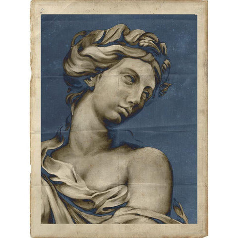 Sculptural Renaissance I Black Modern Wood Framed Art Print with Double Matting by Harper, Ethan