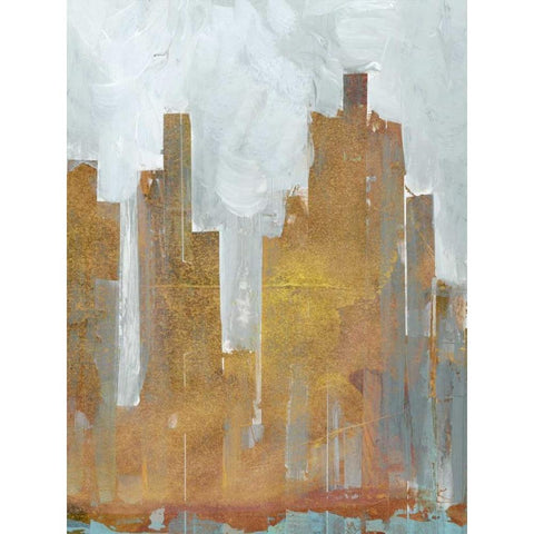Urban Dawn II Gold Ornate Wood Framed Art Print with Double Matting by Fagalde, Jarman