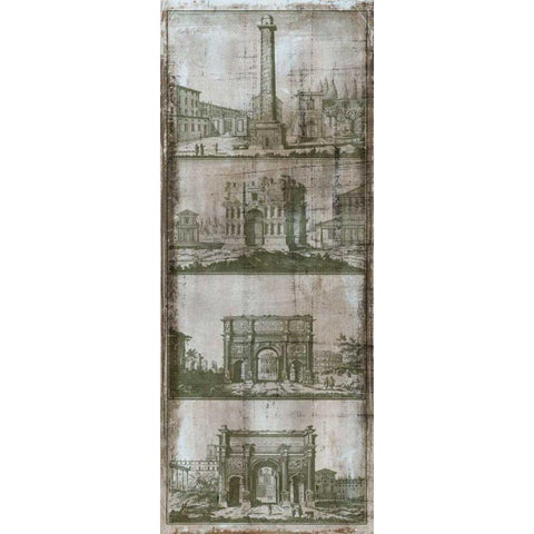 Architectural Survey I Gold Ornate Wood Framed Art Print with Double Matting by Vision Studio