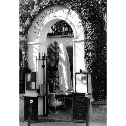 Cafe Charm, Paris III Gold Ornate Wood Framed Art Print with Double Matting by DeNardo, Laura