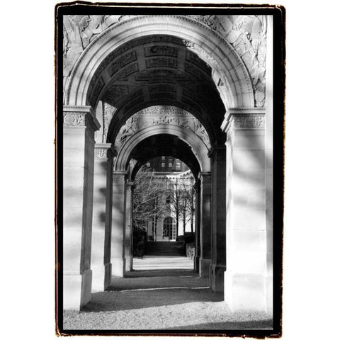 Parisian Archways I White Modern Wood Framed Art Print by DeNardo, Laura