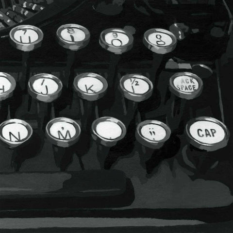 Graphic Type I Black Ornate Wood Framed Art Print with Double Matting by Meagher, Megan