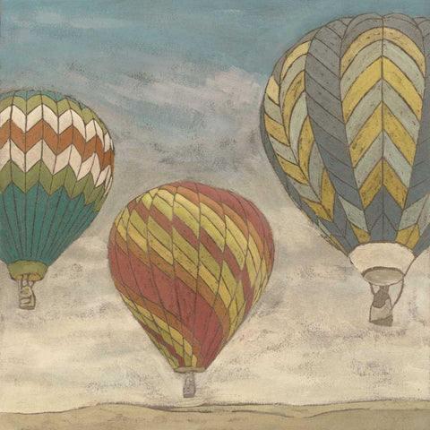 Up in the Air II Gold Ornate Wood Framed Art Print with Double Matting by Meagher, Megan