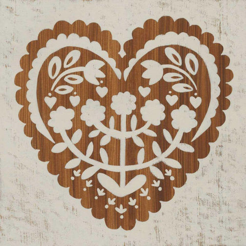 Country Woodcut IV Gold Ornate Wood Framed Art Print with Double Matting by Zarris, Chariklia