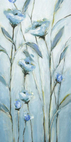 Blue Moon Black Ornate Wood Framed Art Print with Double Matting by Long, Christina