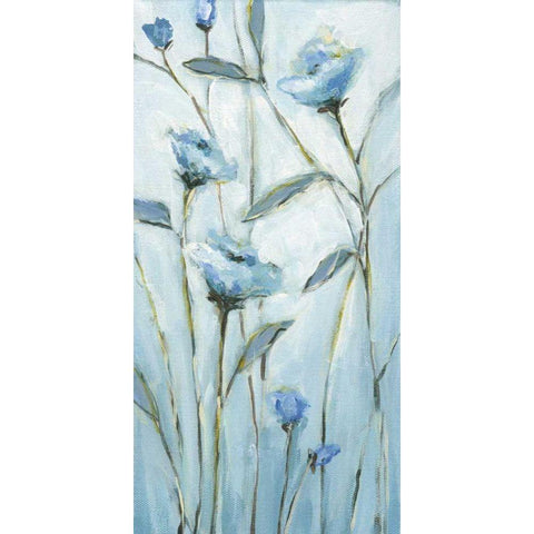 Blue Love Gold Ornate Wood Framed Art Print with Double Matting by Long, Christina