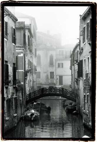 Waterways of Venice II White Modern Wood Framed Art Print with Double Matting by DeNardo, Laura