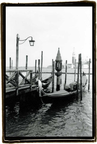 Waterways of Venice IV White Modern Wood Framed Art Print with Double Matting by DeNardo, Laura