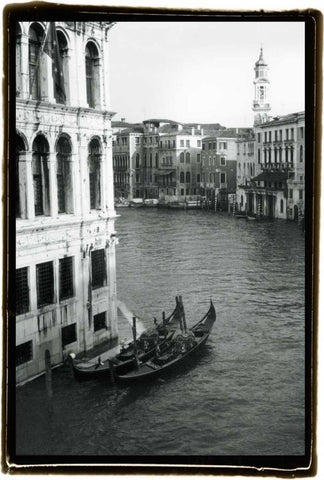 Waterways of Venice VI White Modern Wood Framed Art Print with Double Matting by DeNardo, Laura