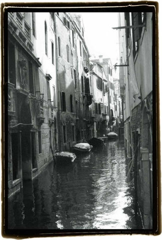 Waterways of Venice VII White Modern Wood Framed Art Print with Double Matting by DeNardo, Laura