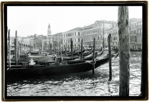 Waterways of Venice IX White Modern Wood Framed Art Print with Double Matting by DeNardo, Laura